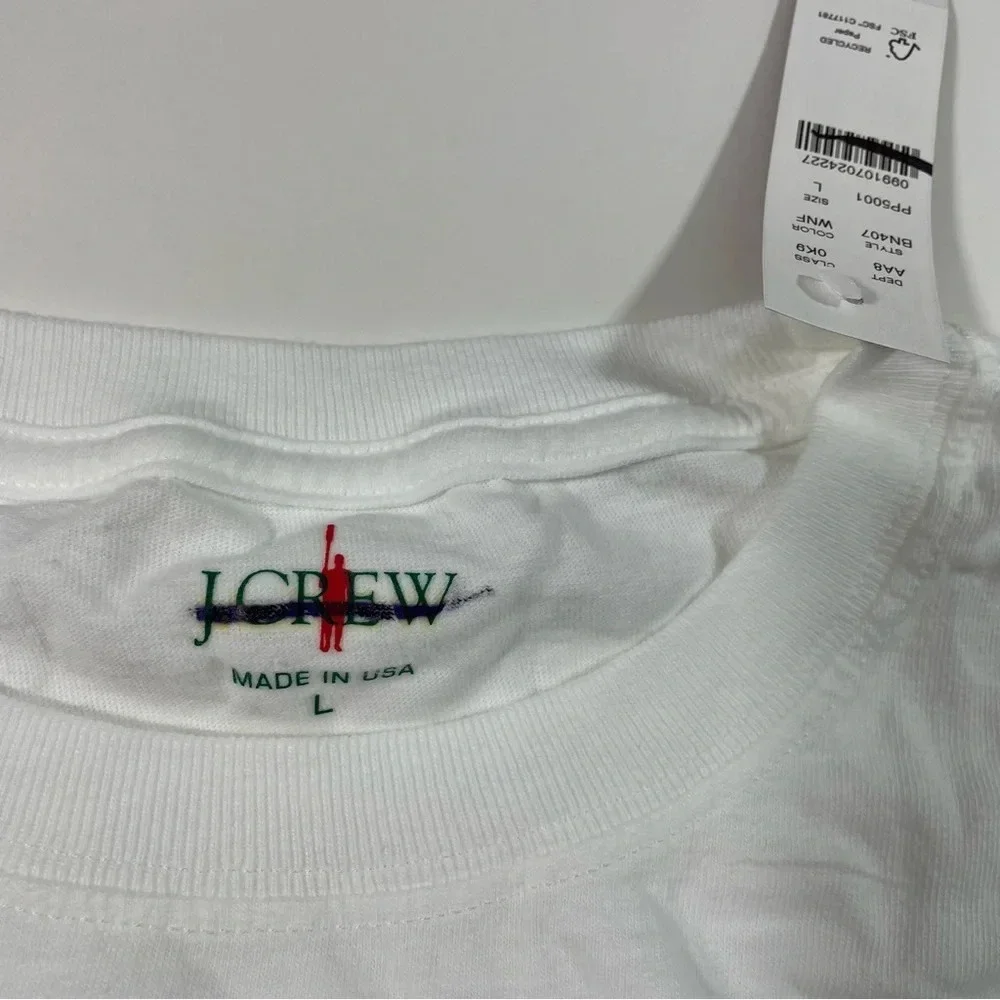 New J Crew Mens New York Graphic Tee Shirt White
